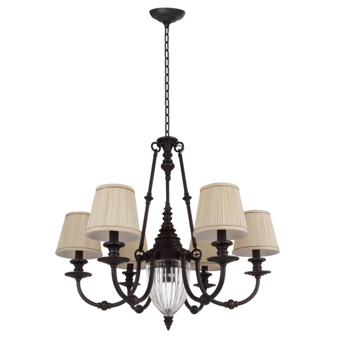 Люстра REEF 7x60Вт Е14 бронза 70x70x171см