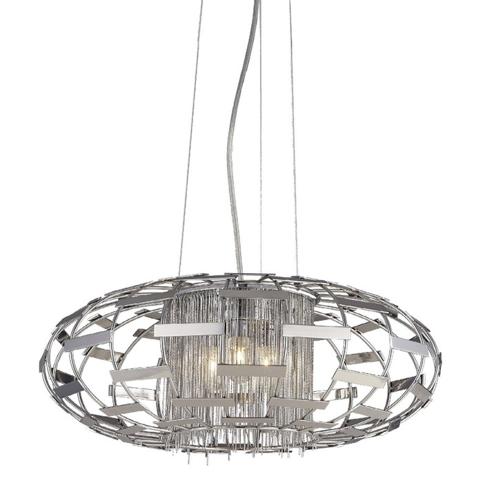 Люстра SILVESTRO 5x40Вт G9 хром 45x45x148см