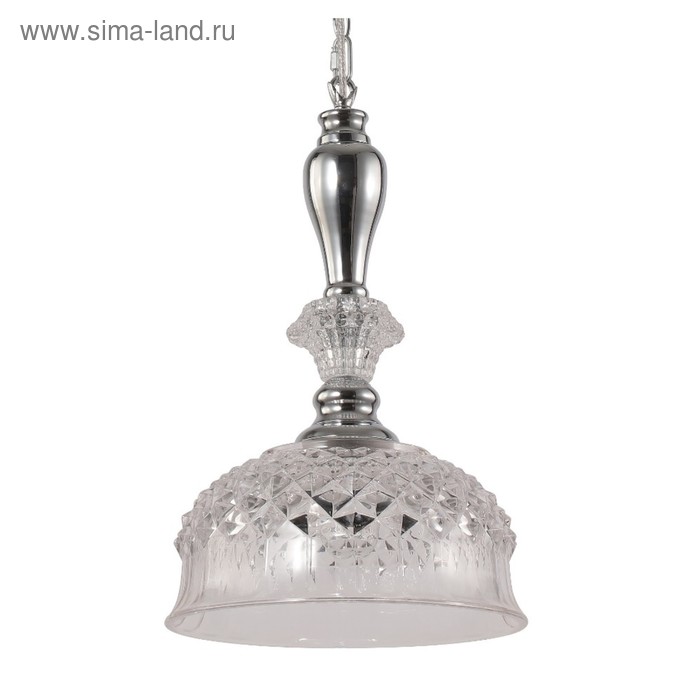 фото Светильник uva 1x60вт е27 хром 12x12x140см crystal lux