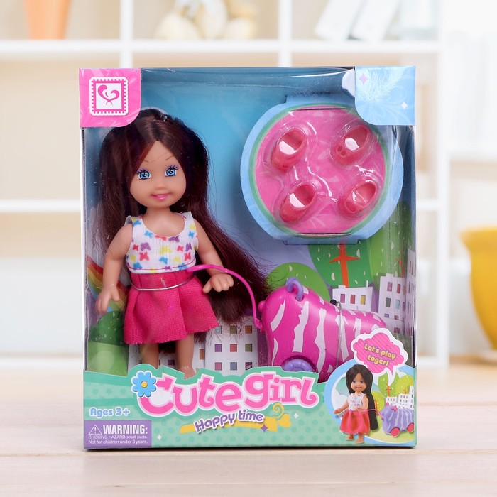 Кукла малышка "Ева" в платье с аксессуарами