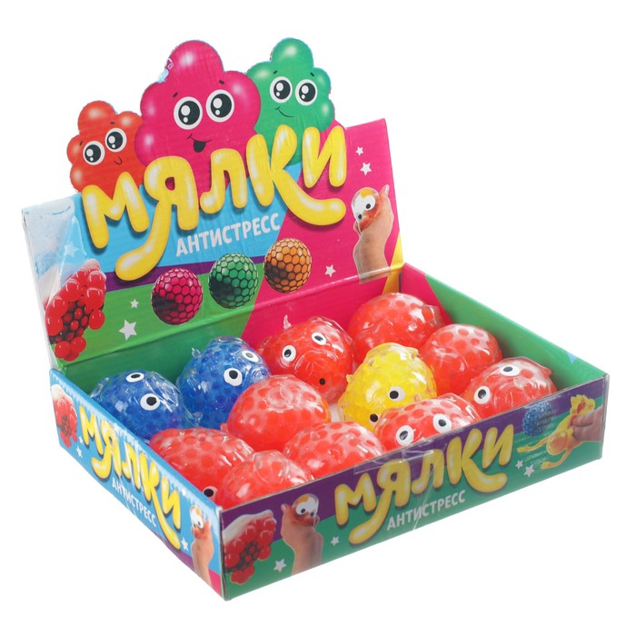 Мялка "Свинка" с гидрогелем, цвета МИКС