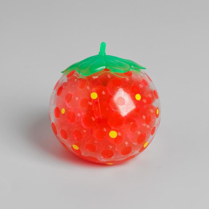 Мялка с гидрогелем "Яблоко", цвет красный