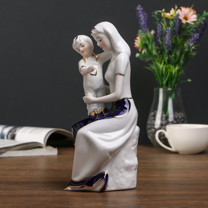 Сувенир керамика "Мама и сын" 24х10,5х10 см