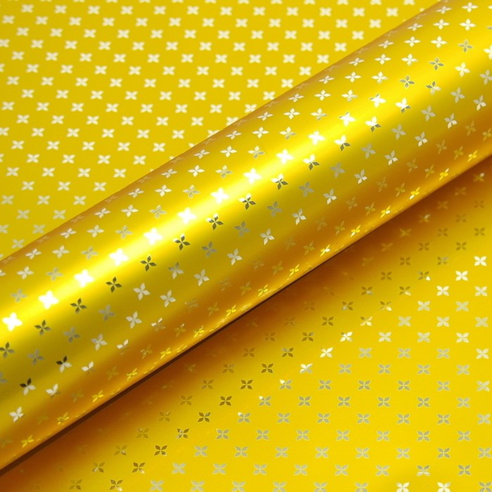 Пленка металлизированная "Меланж", золото, 0,53 х 20 м