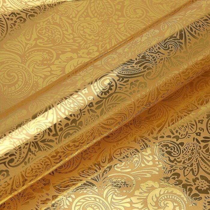 Пленка металлизированная "Пейсли", золото, 0,53 х 20 м