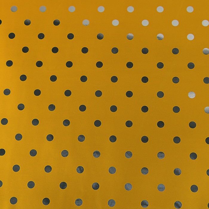 Пленка металлизированная "Горошек", золото, 0,53 х 20 м