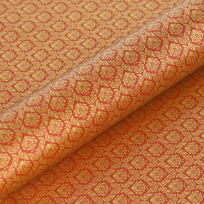 Пленка металлизированная "Королевская лилия", красное золото, 0,53 х 20 м