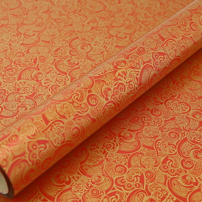 Пленка металлизированная "Амурные чары", красное золото, 0,53 х 20 м