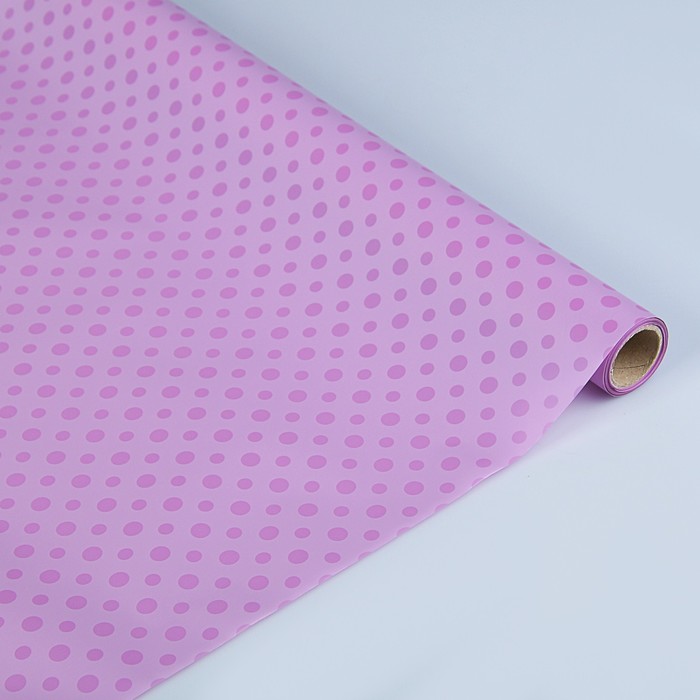 Пленка матовая DOT, пурпурный, 0,5 х 10 м