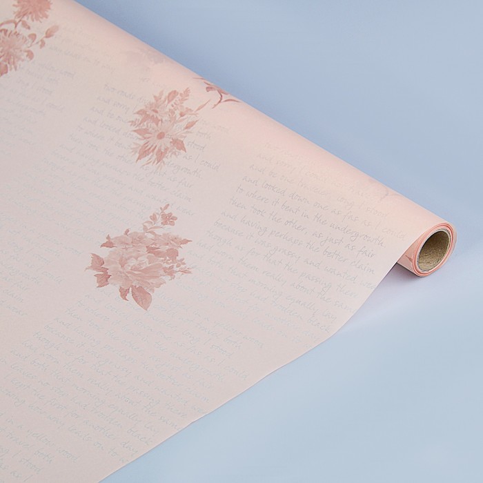 Калька для цветов "Поэма", пыльная роза, 0,5 х 10 м