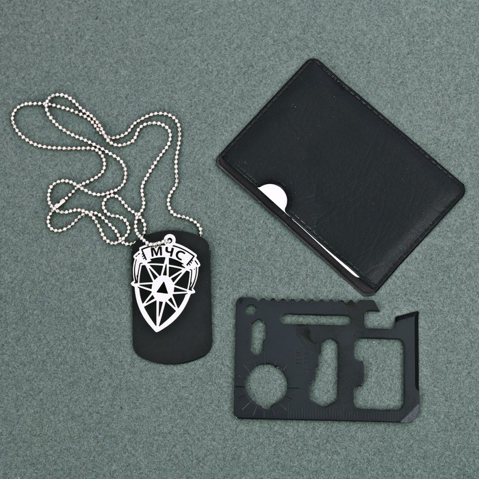 Подарочный набор "МЧС", мультитул, жетон