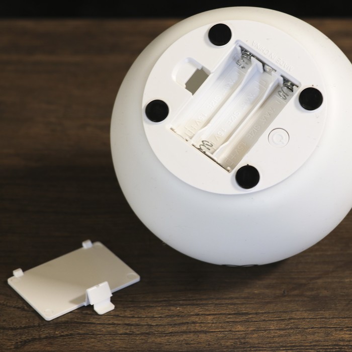 Ночник силикон "Антистресс Мякиш Удивленный" 4 диода от батар 3ААА 12х11,5х11,5 см