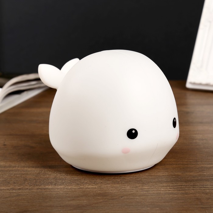 Ночник силикон "Антистресс Мякиш Китенок" 4 диода от батар 3ААА 10,5х11х14,5 см