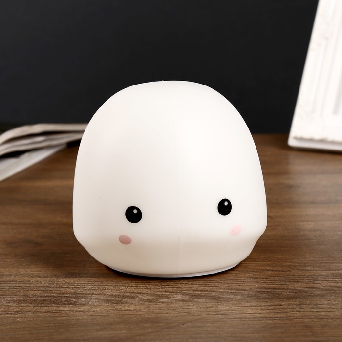 Ночник силикон "Антистресс Мякиш Китенок" 4 диода от батар 3ААА 10,5х11х14,5 см