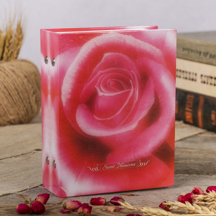 Фотоальбом на 100 фото 10х15 см "Розы" МИКС