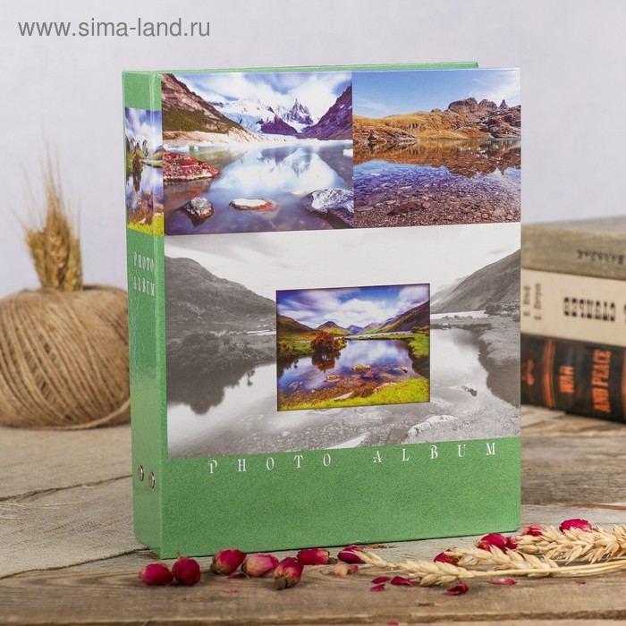 

Фотоальбом на 200 фото 10х15 см "Ландшафт-2" МИКС