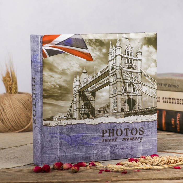 Фотоальбом на 200 фото 10х15 см "Европа" книжный п-т МИКС