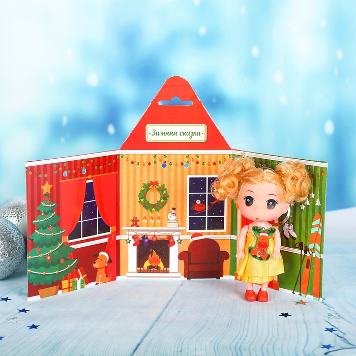 Кукла-подвеска "Зимняя сказка", оленёнок, 9 см