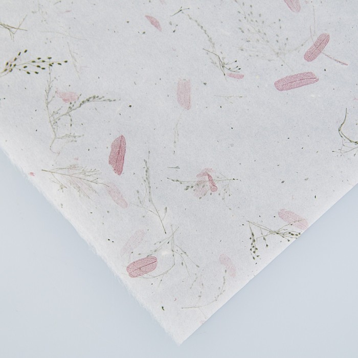 Бумага тутовая, принт ручного изготовления, HANJI, «Листопад» 0,64 х 0,94 м, 30 г/м2