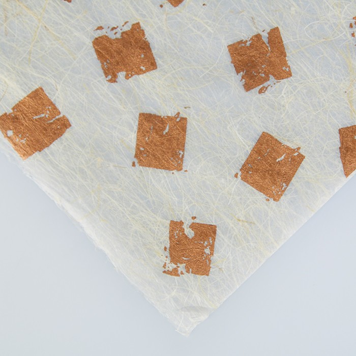 Бумага из абаки, Abaca Paper, «Печать бронзовая», 0,64 х 0,94 м, 30 г/м2