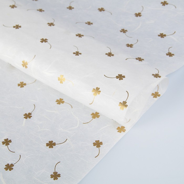 Бумага тутовая, HANJI, «Счастливый клевер», 0,64 х 0,94 м, 27 г/м2