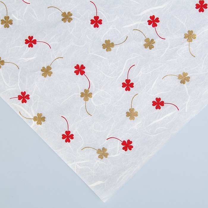 Бумага тутовая, HANJI, «Счастливый клевер», 0,64 х 0,94 м, 27 г/м2