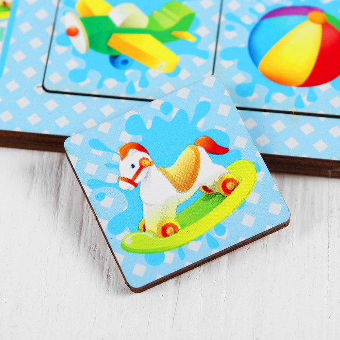 Игра настольная "Ассоциации: цветы, насекомые, игрушки"