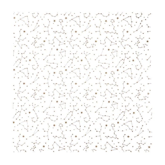 Веллум с золотым фольгированием "Созвездия" 30,5х30,5 см