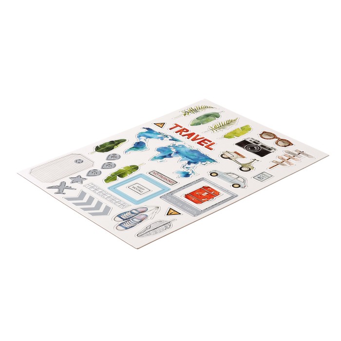 Чипборд картон "Вокруг света" цветной толщина 1,5 мм