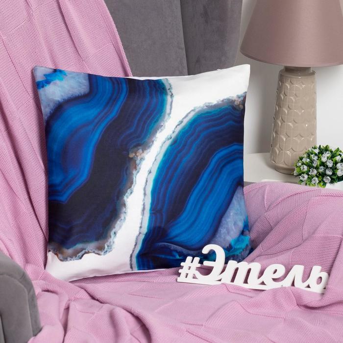 Подушка декоративная "Этель" Опал, 45х45 см, п/э, велюр