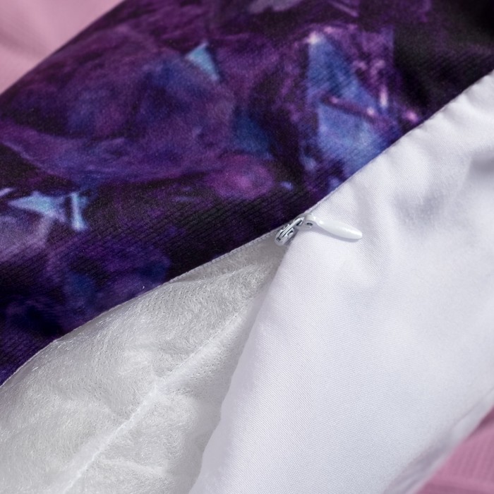 Подушка декоративная "Этель" Аметист, 45х45 см, п/э, велюр