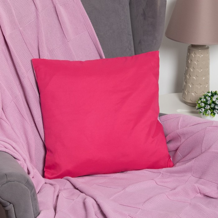 Подушка декоративная "Этель" Халцедон, 45х45 см, п/э, велюр