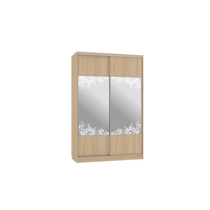 Шкаф-купе Гранд 6 ажур (полки слева), 604х1500х2305, Дуб сонома