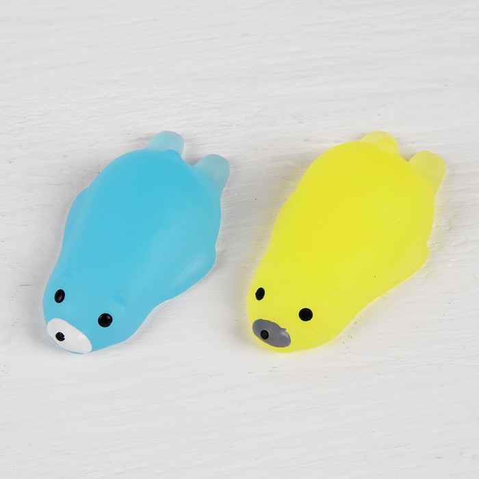 Мялка антистресс "Тюлень" светоотражающая, цвета МИКС