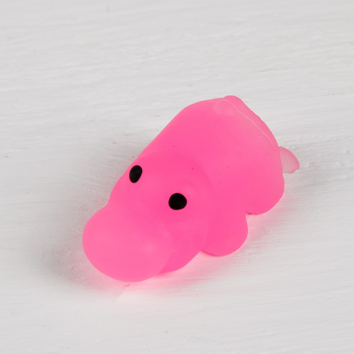 Мялка антистресс "Бегемот" светоотражающая, цвета МИКС