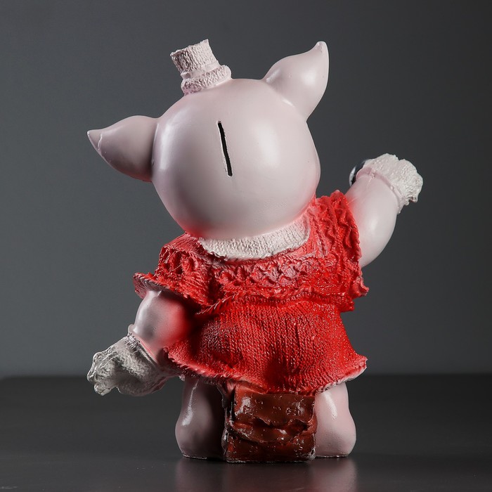 Копилка "Поросенок с микрофоном" 30см микс