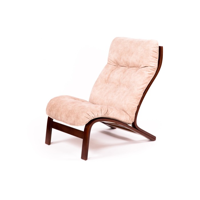 Кресло Альбано ткань Ламбре 01/каркас вишня без  подлокотников