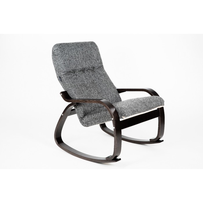 Кресло-качалка Сайма ткань Муссон/каркас венге