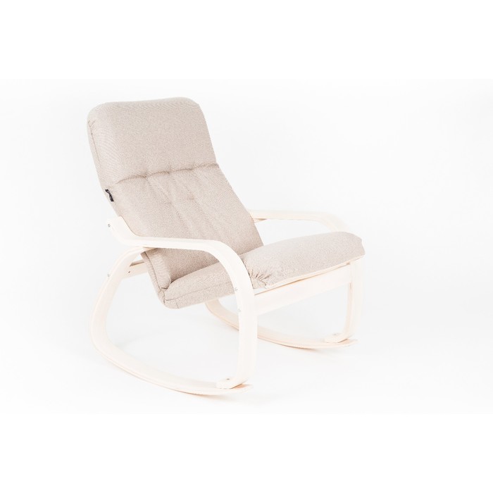 Кресло-качалка Сайма ткань Миндаль/каркас береза