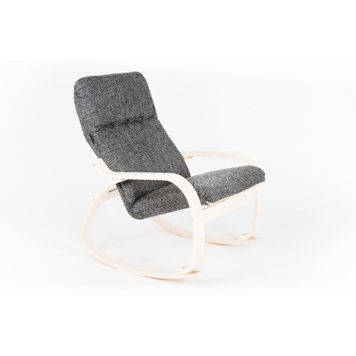 Кресло-качалка Сайма ткань Муссон/каркас береза белая