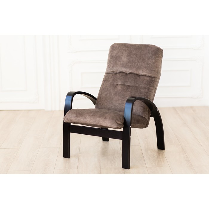 Кресло Ладога ткань Ламбре 03/каркас венге