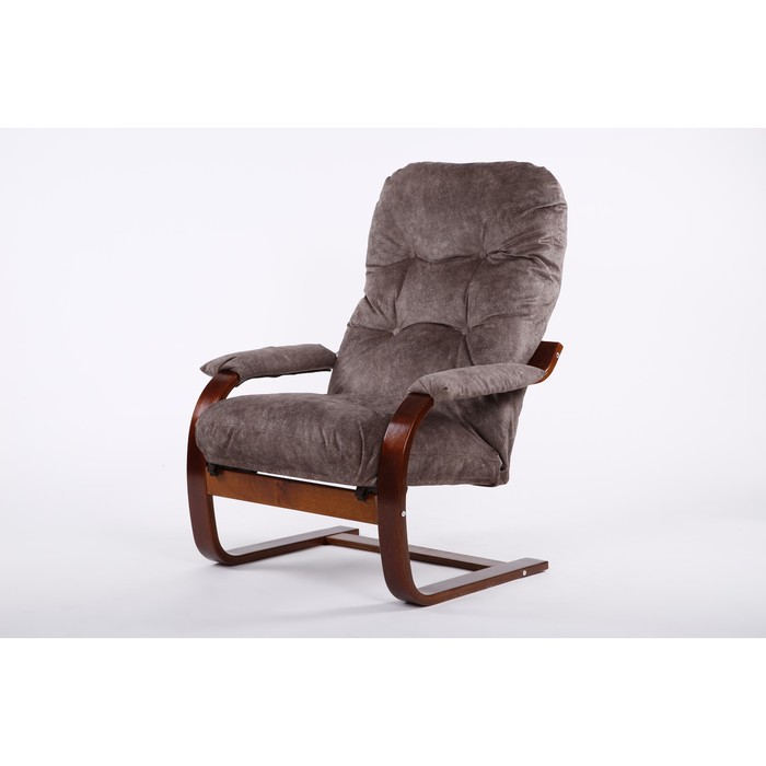 Кресло Онега 2 ткань Какао/каркас вишня