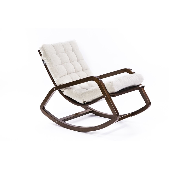 Кресло-качалка Онтарио/ткань Гардения каркас вишня