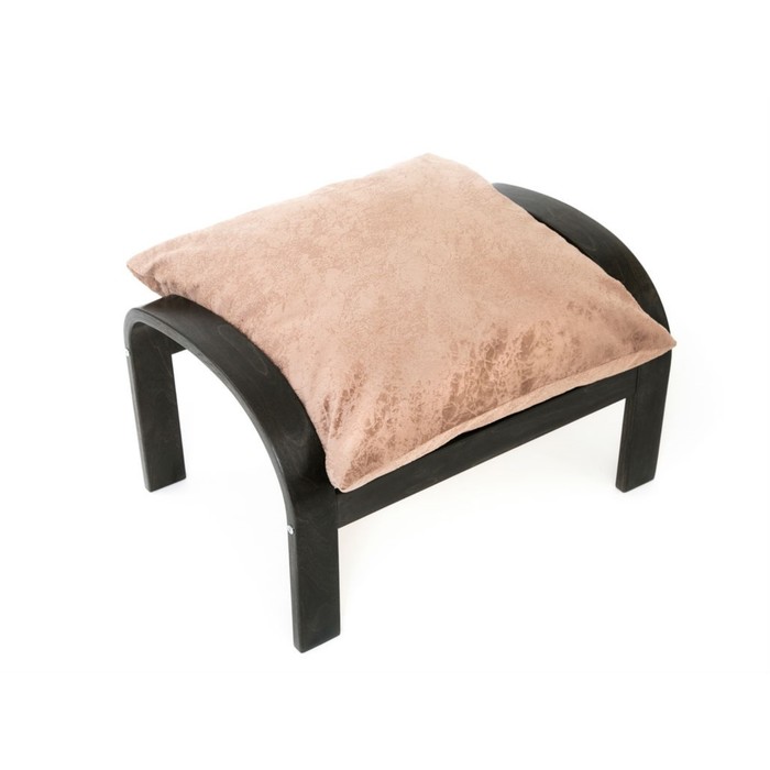 Пуф Онега ткань Капучино/каркас венге