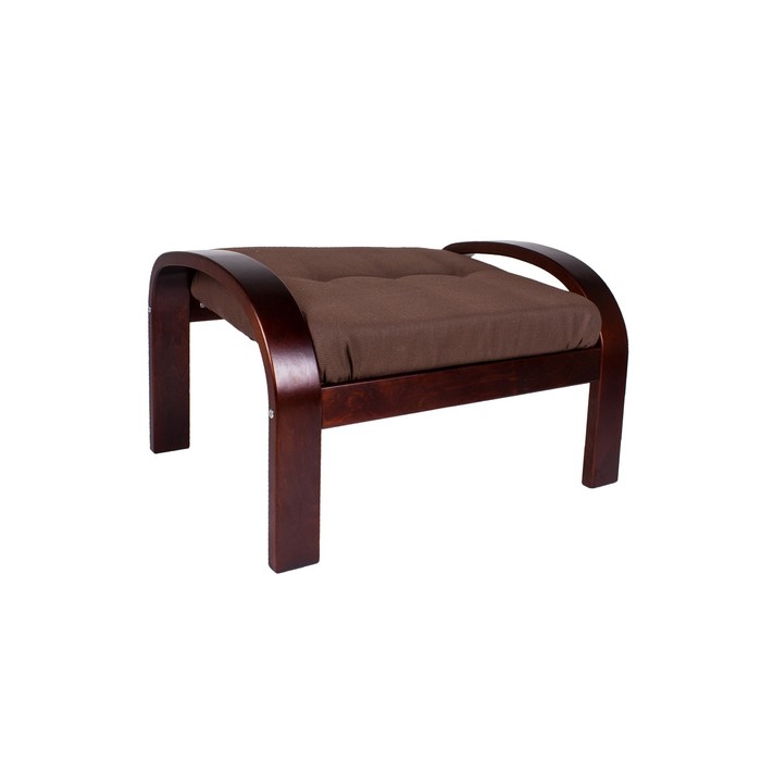 Пуф Сайма ткань Basic coffe/каркас вишня