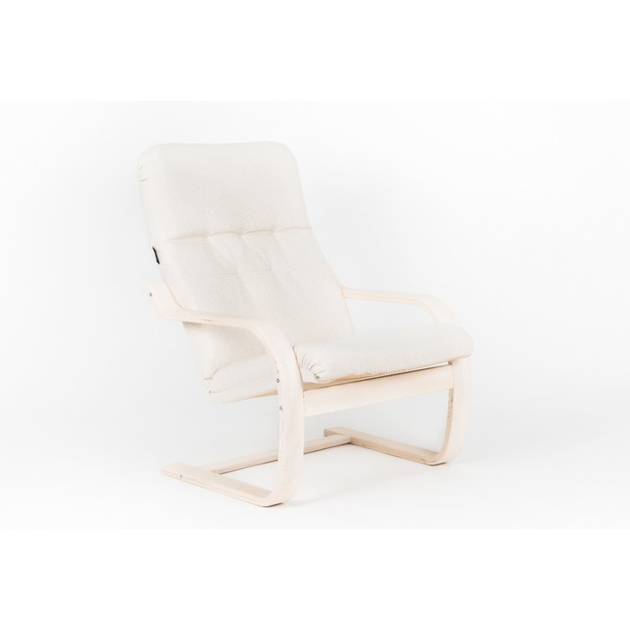 Кресло Сайма ткань Гардения/каркас береза