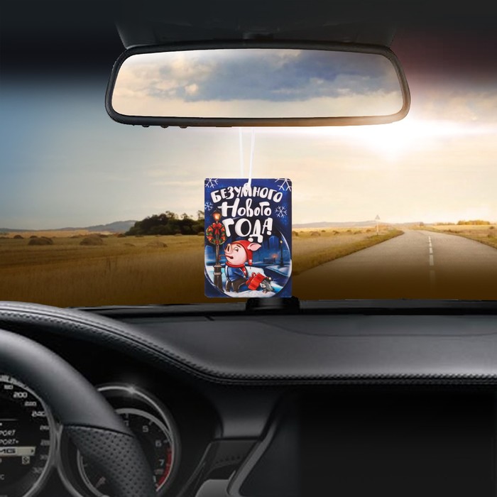 Ароматизатор бумажный "Безумного Нового года", зимняя свежесть