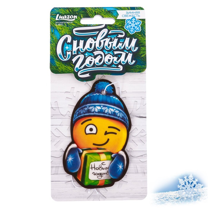 Ароматизатор бумажный "Смайл", зимняя свежесть