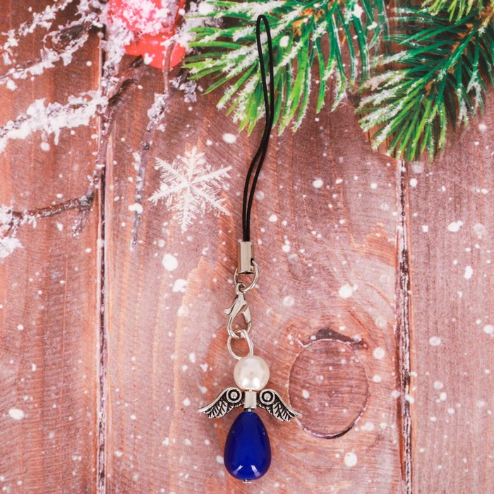 Подвеска ангел на открытке «Светлого Рождества!», 6 х 11 см