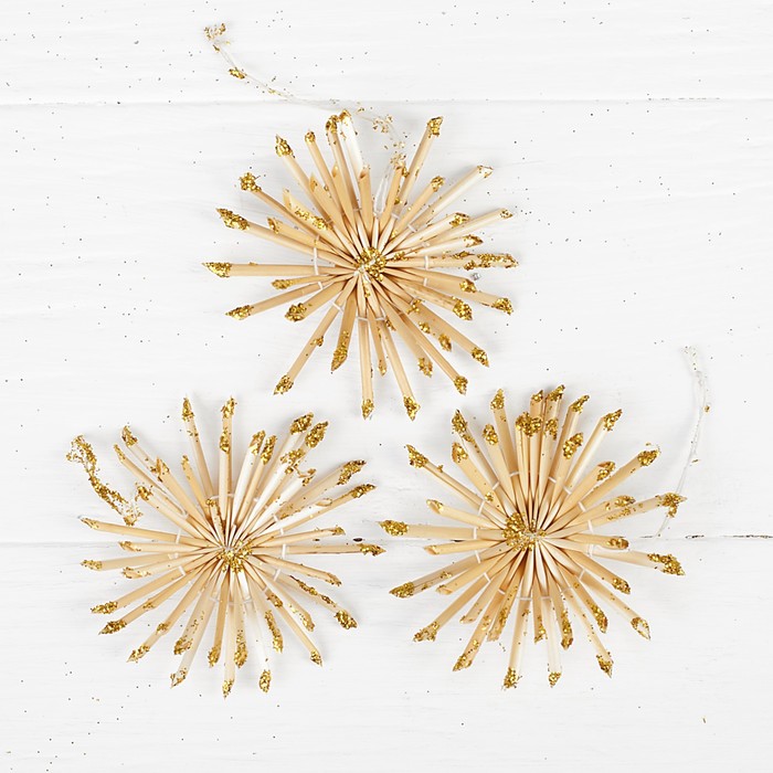 Эко-декор "Воздушные снежинки", серебро, 3 шт. в наборе